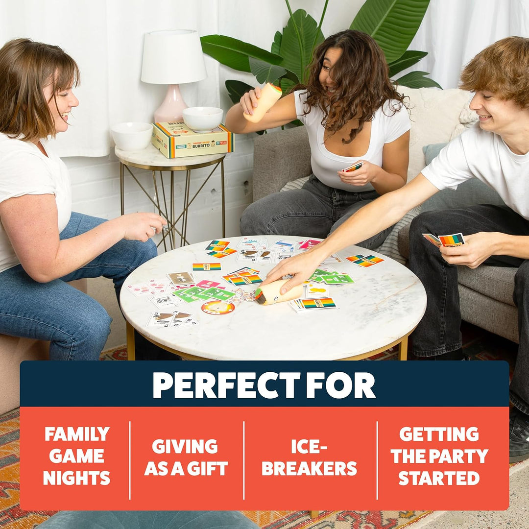 Exploding Kittens - Presents Throw Throw Burrito - A Dodgeball Card Game - Family Card Games for Adu