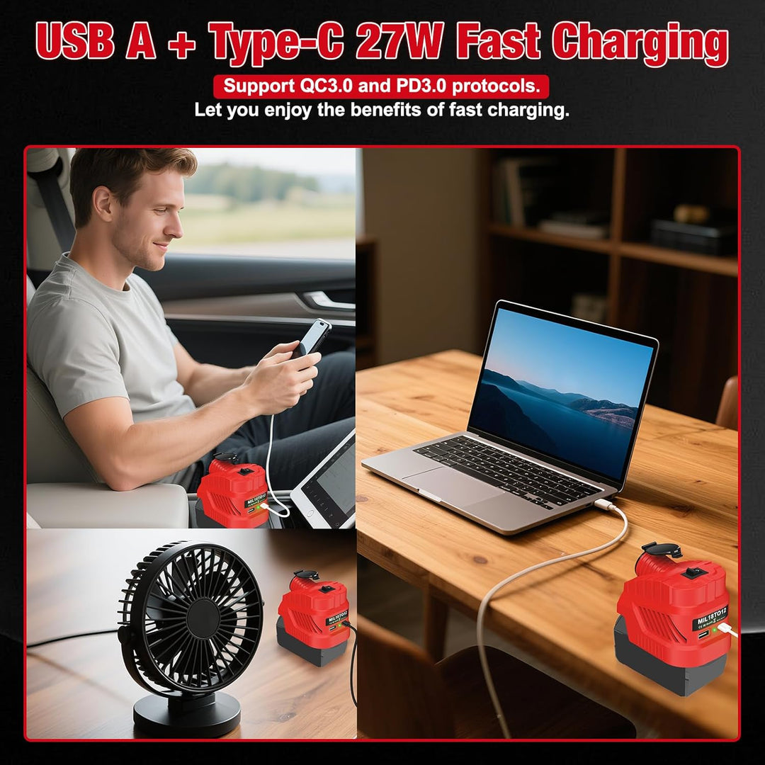 Step Down Konverter für Einhell 18V auf 12V Abwärtswandler Power Wheel Batterie Adapter für Autostau