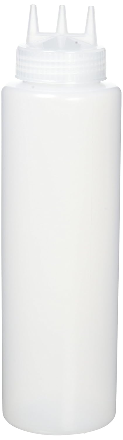 Vogue transparente Quetschflasche mit 3 Spritzdüsen 1L & LACOR 61970 Dosierflasche 700 ml