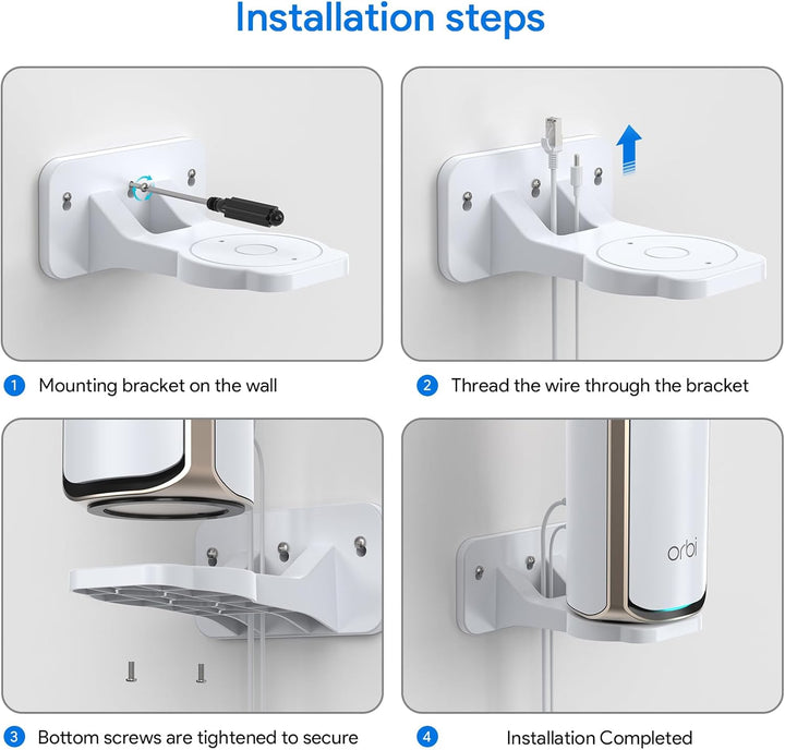 XLTTYWL Orbi WiFi 7 Wandhalterung, ABS Orbit 7 Halterung Optimiert den Platz Kompatibel mit Orbi WiF