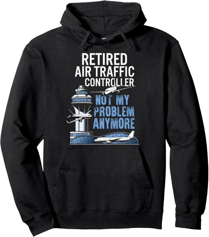 Pensionierter Fluglotsen-Flugzeugpilot Opa Papa Pullover Hoodie