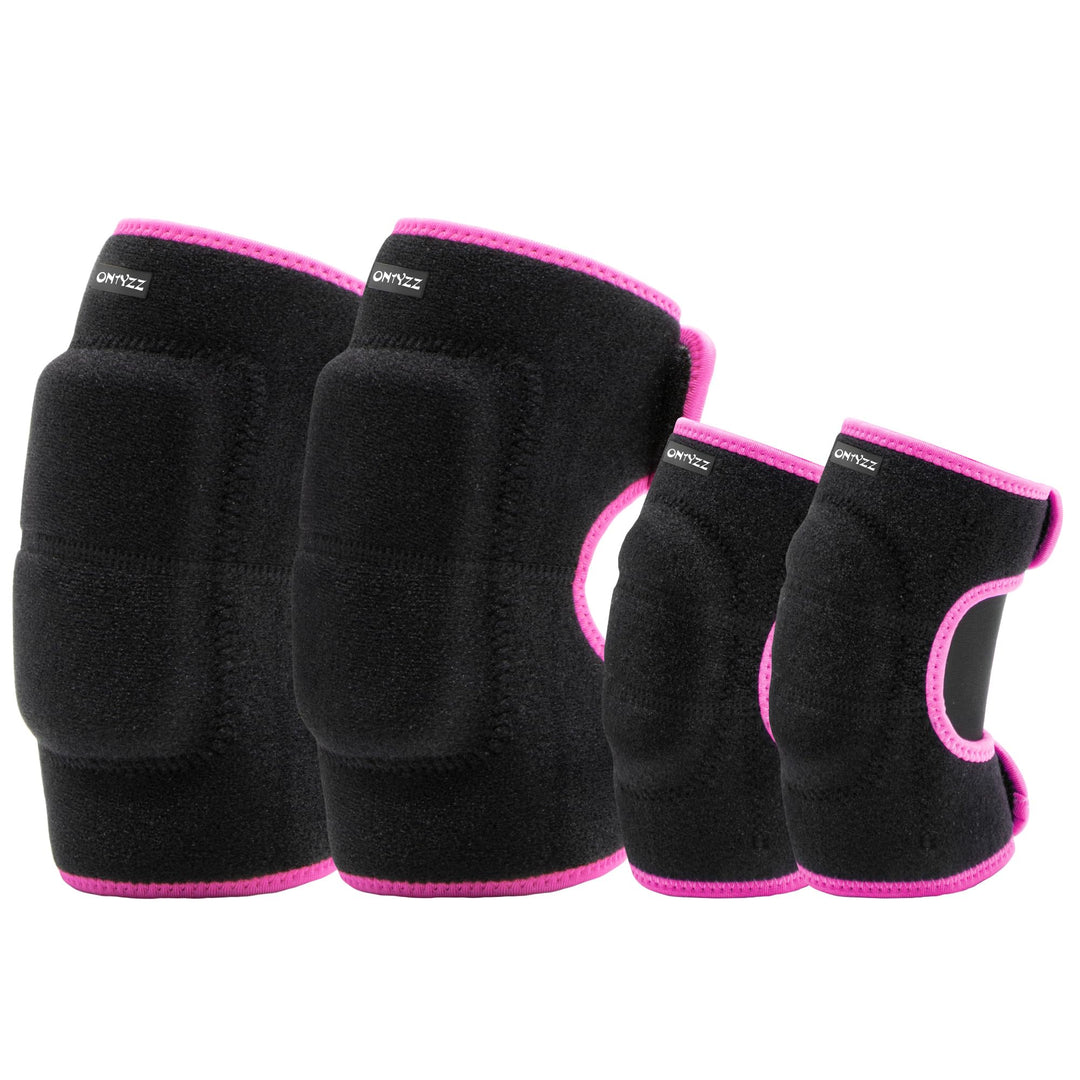 ONTYZZ Kinder Knieschützer Jungen Mädchen Einstellbar Weich Knieschoner mit Verdickten SBR Pad Guard