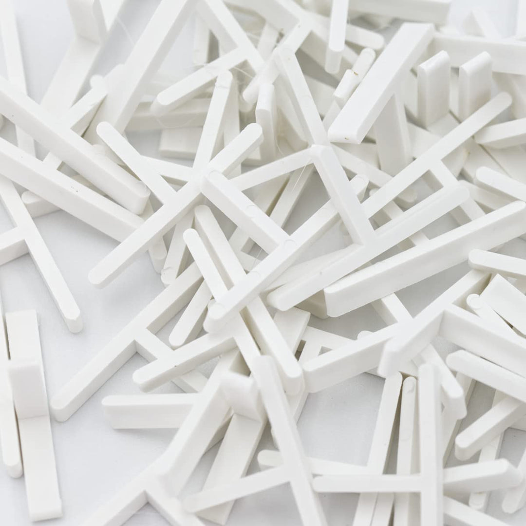 Serenissima - Set 500 Abstandshalter T Fliesen Kunststoff PVC Uniform Abstand von 2mm Gebäude Boden