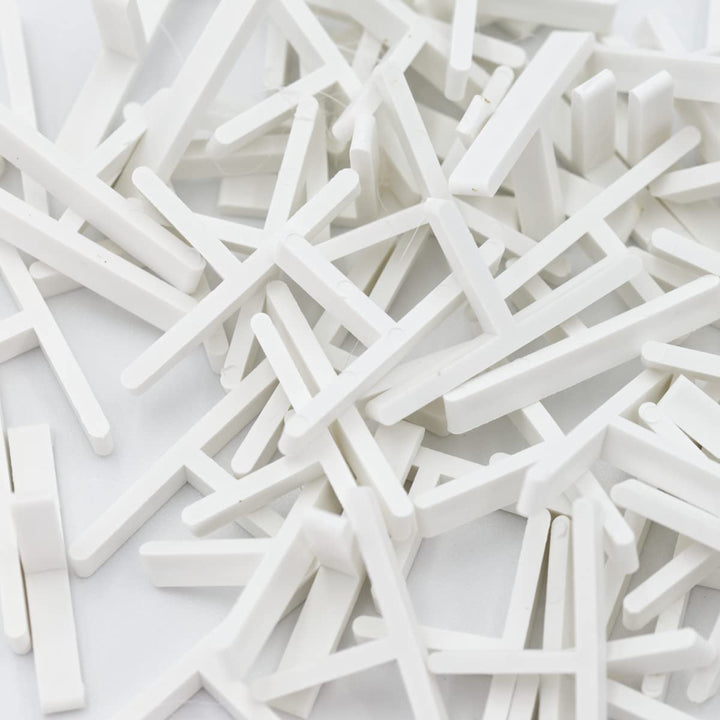 Serenissima - Set 500 Abstandshalter T Fliesen Kunststoff PVC Uniform Abstand von 2mm Gebäude Boden