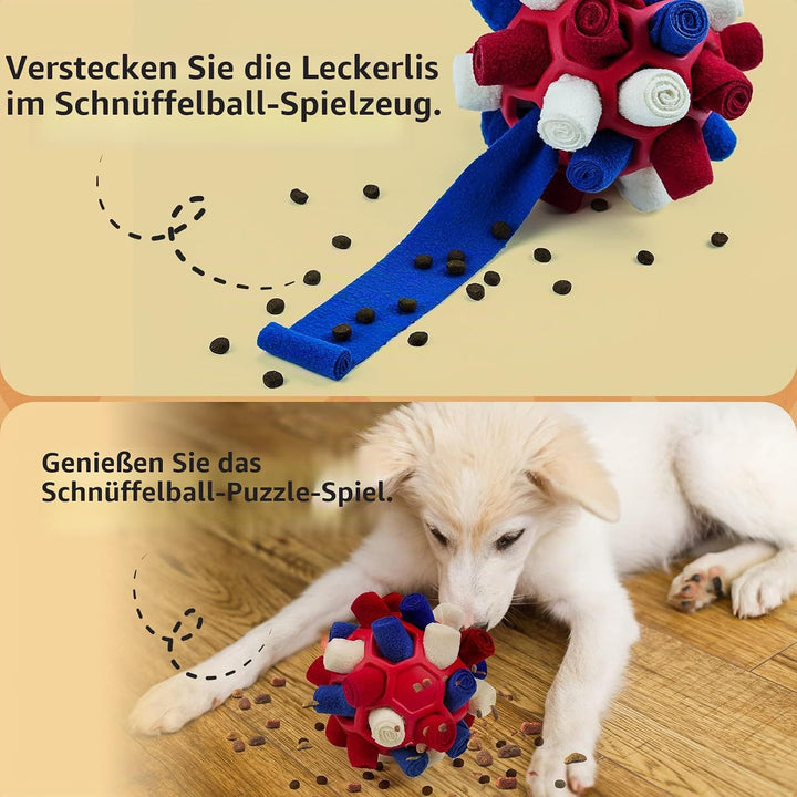 Schnüffelball für Hunde, Schnüffelteppich Schnüffelspielzeug Interaktive Hundespielzeug tragbarer Ha