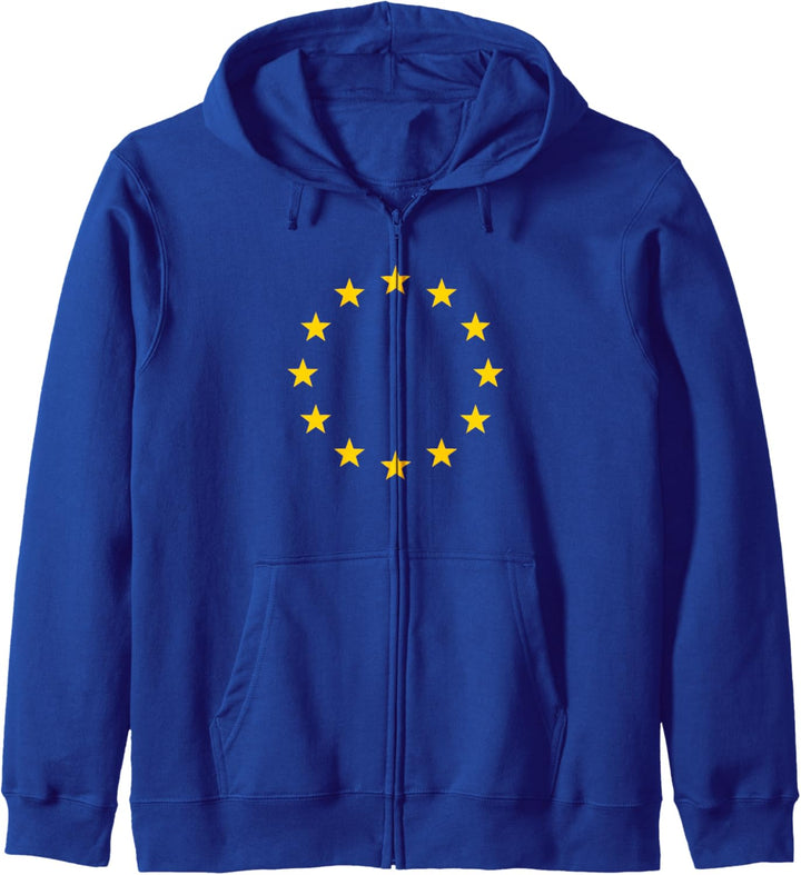 EU Flagge Sterne Europäische Union Fahne Symbol Kapuzenjacke