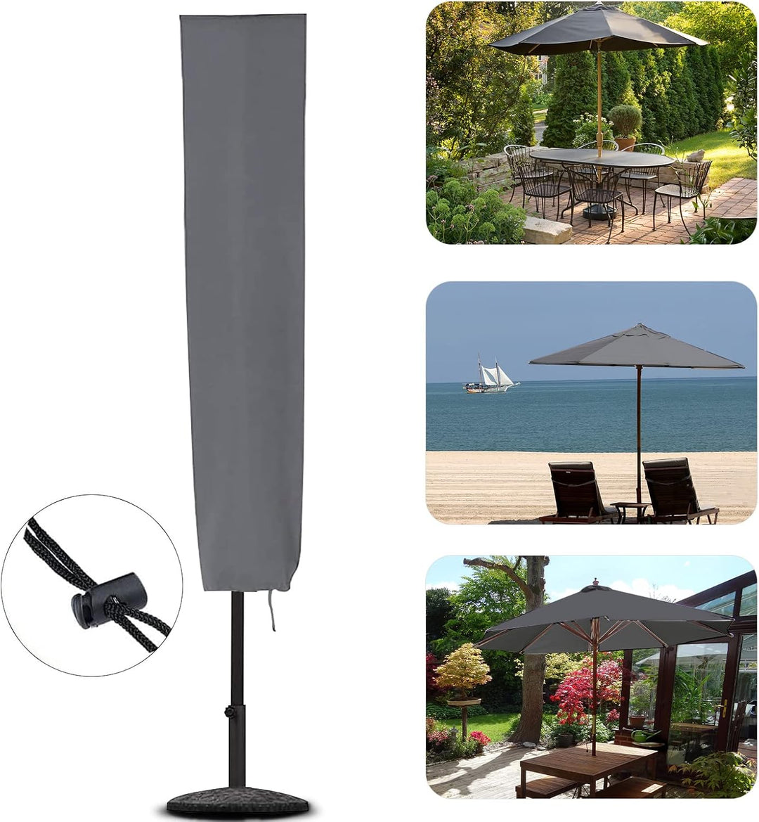 RICHIE Sonnenschirm-Abdeckung für Terrassenschirm 153 x 30 x 30 cm, wasserdicht, reissfest, 600D Oxf