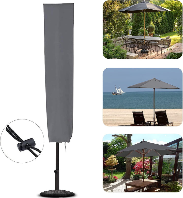 RICHIE Sonnenschirm-Abdeckung für Terrassenschirm 153 x 30 x 30 cm, wasserdicht, reissfest, 600D Oxf