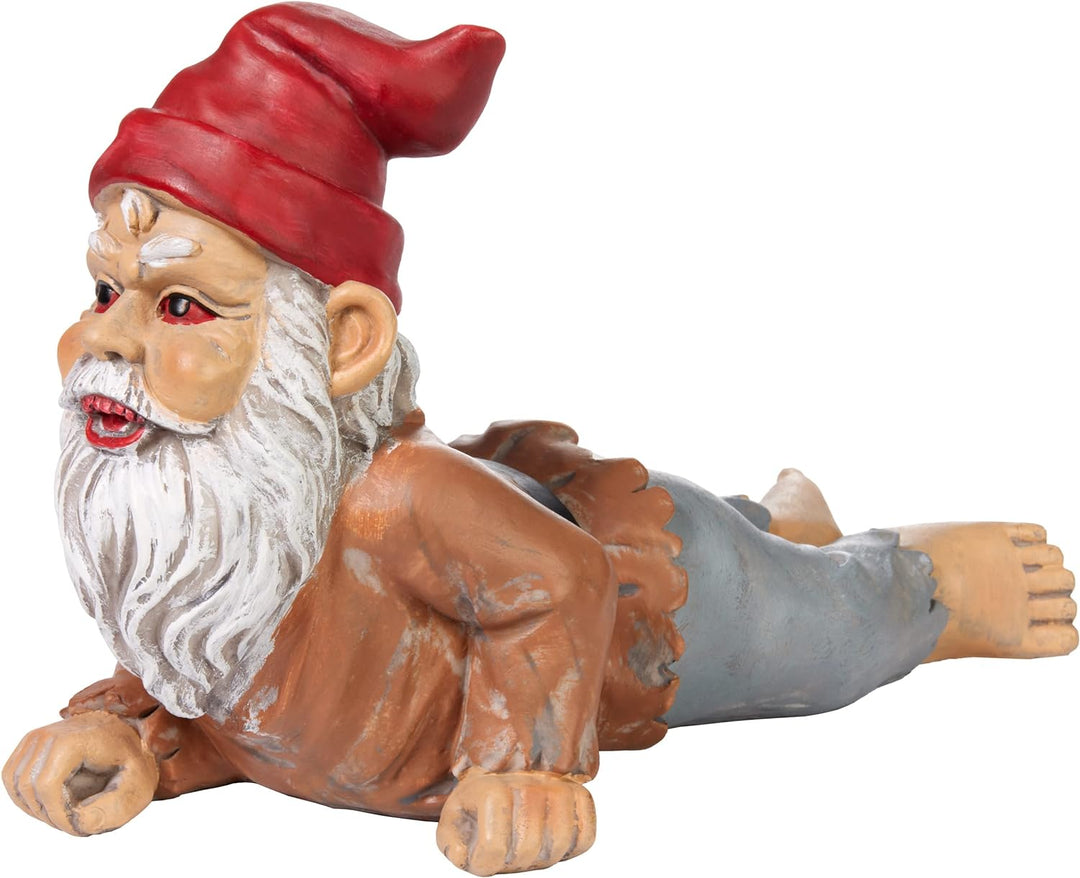 BRUBAKER Gartenzwerg Zombie - Kriechender Grusel Zwerg - Halloween Gartenfigur Lustig - Dekoration W