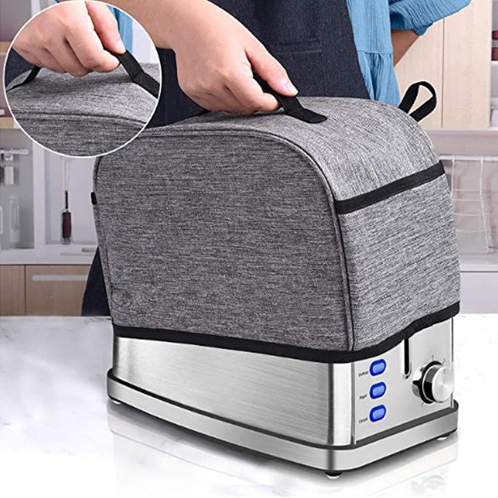 Toaster-Abdeckung, 2 Küchengeräte, und Fingerabdruckschutz mit Marmeladenverteiler-Halter und Toaste