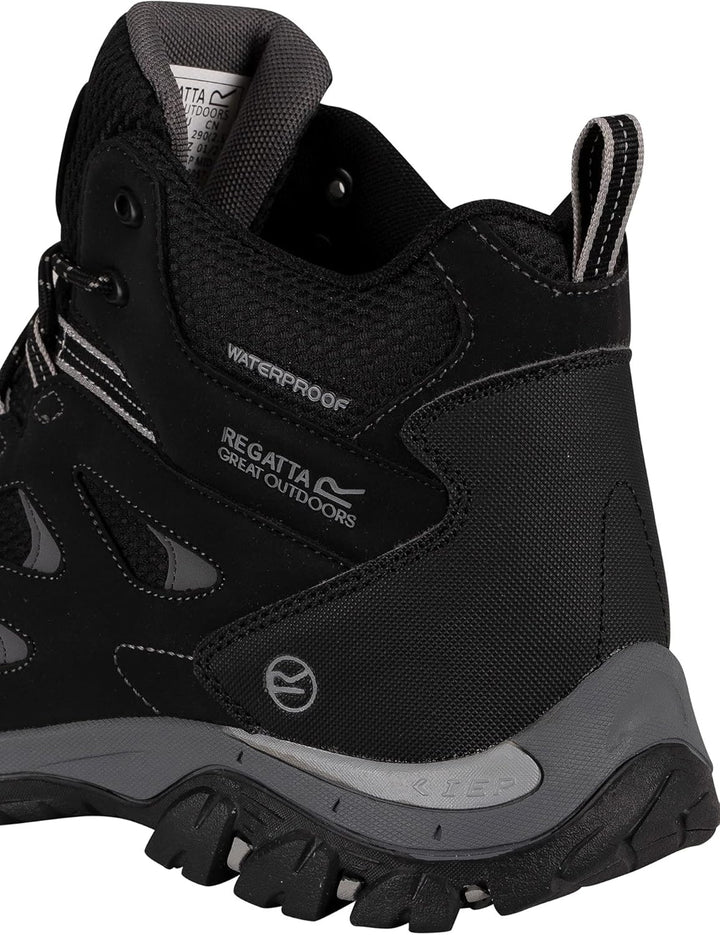 Regatta Herren Holcombe Iep Mid Rise Trekking & Wanderstiefel 44 EU Black Granit, 44 EU Black Granit