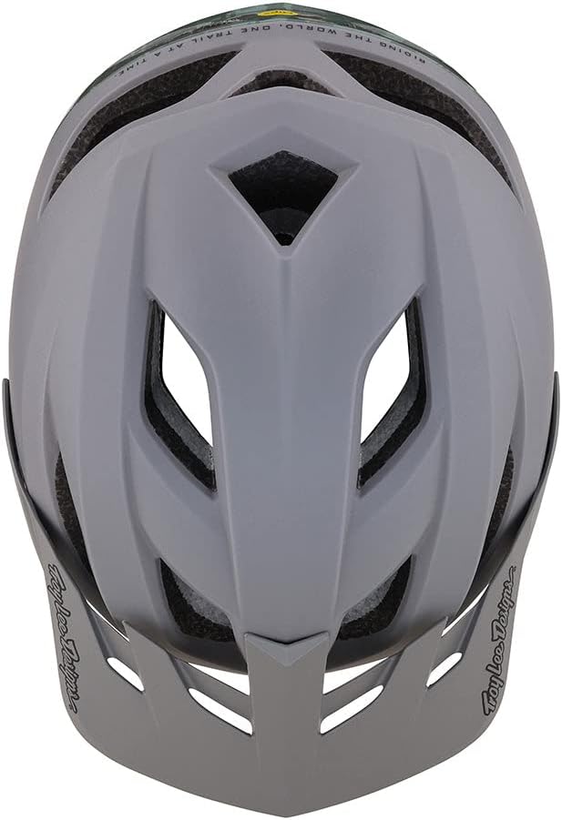 Troy Lee Designs Flowline SE MIPS Helm grau/grün M/L | 57-59cm, M/L | 57-59cm