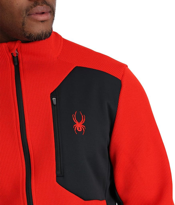 Spyder Herren Bandit Jacket Fleecejacke L Volcano, L Volcano