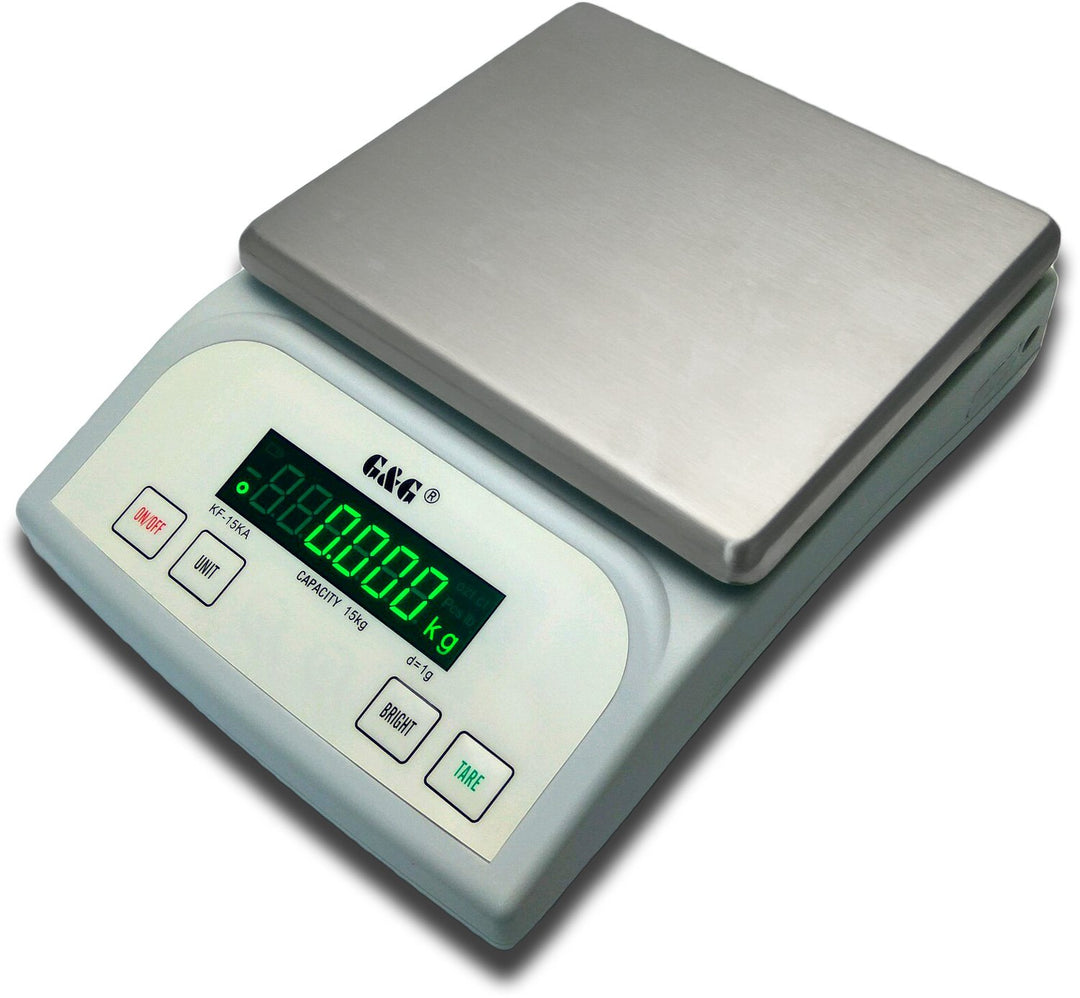 G&amp;G KF25KA 25kg-1g Briefwaage Feinwaage Tischwaage Präzisionswaage (KF-25KA) KF25-KA: Bis 25kg in 1g
