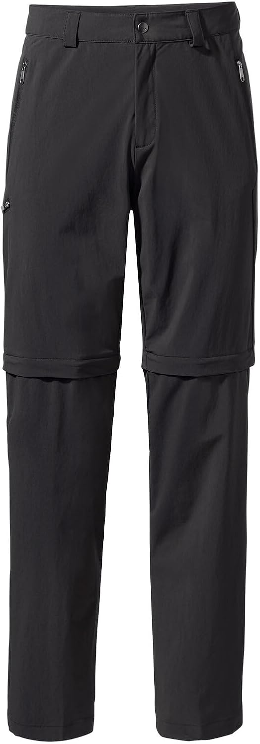 VAUDE Herren Hose Men's Farley Stretch T-zip Pants Ii Schwarz 46-Long, Schwarz 46-Long