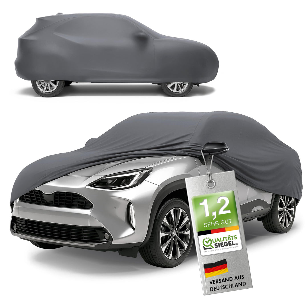 WALSER Premium Abdeckung Auto Indoor Stretch Plus Qualitätssieger Sehr Gut* Autoabdeckung Winter Aut