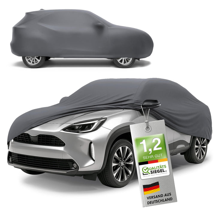 WALSER Premium Abdeckung Auto Indoor Stretch Plus Qualitätssieger Sehr Gut* Autoabdeckung Winter Aut