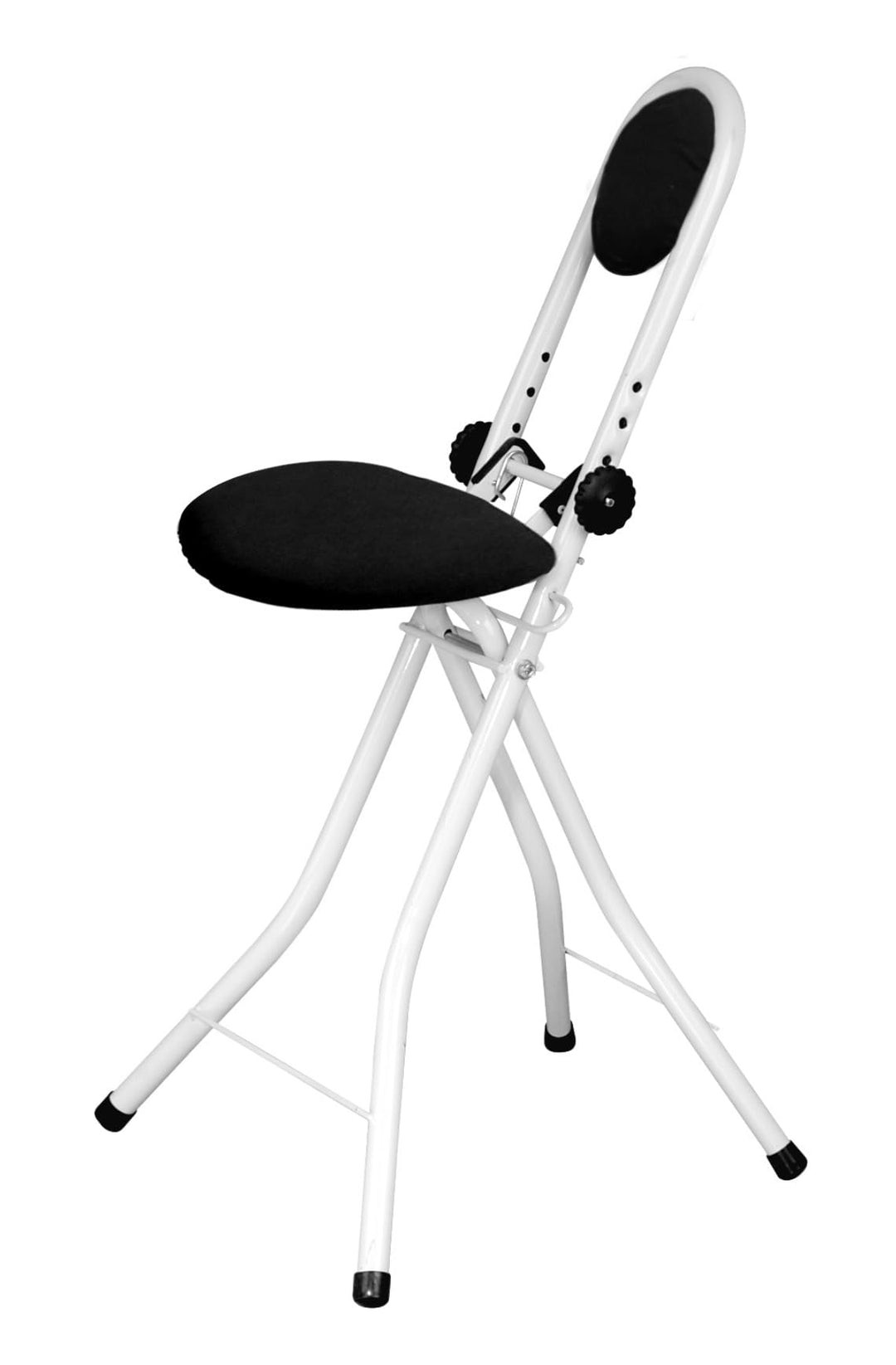 Stehhilfe, Bügelstehhilfe mit Sitzkissen und Rückenkissen, Stehstuhl, höhenverstellbar von 55-64 cm,
