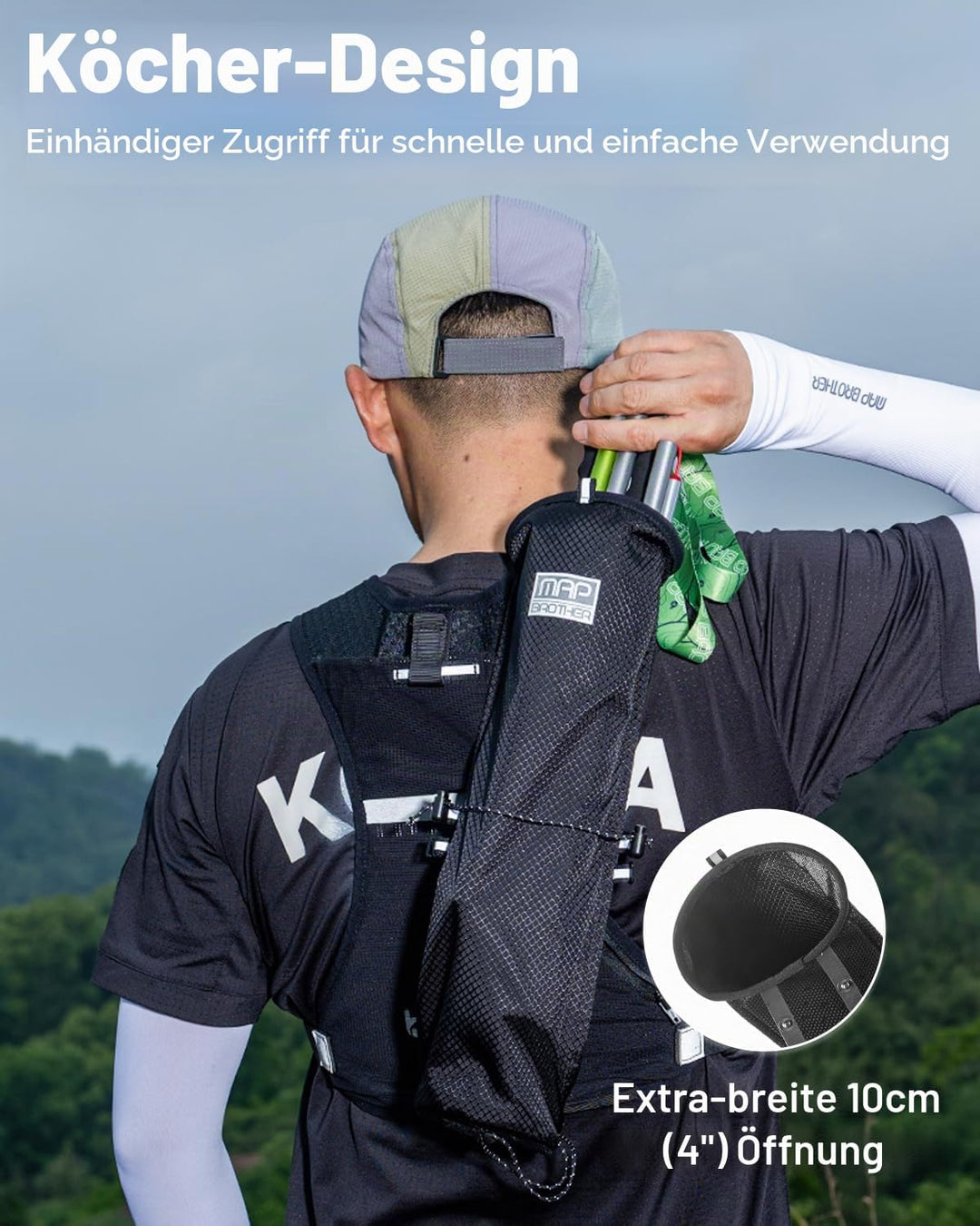 Trekkingstöcke Tragetasche, Wasserdichte & Leichte Aufbewahrungstasche für Wanderstöcke, Tragbare Ta