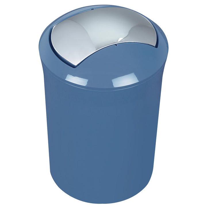 Spirella Design Kosmetikeimer 10.19858 "Sydney mit Schwingdeckel 5 Liter (ØxH): 19 x 30 cm Blau Deni