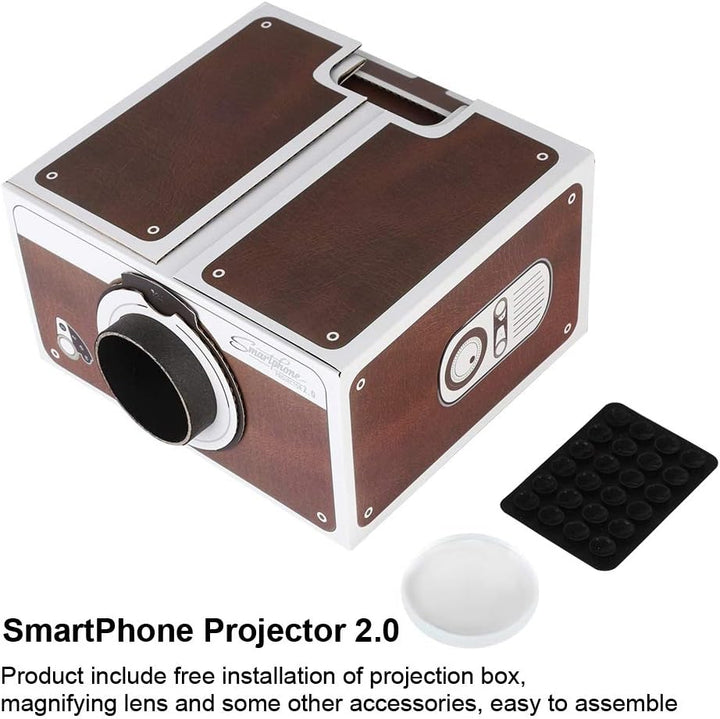 Handy-Projektor, Smart Portable Beamer Zweite Generation, DIY-Projektor Heimkino