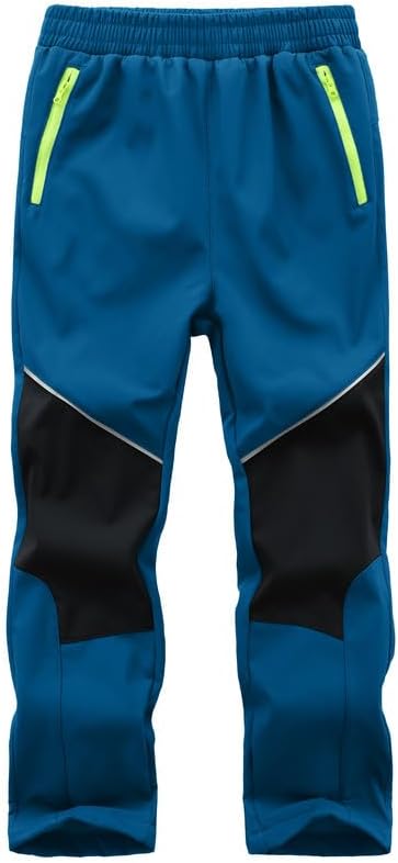 Zzkouine Kinder Softshellhose Schneehose Skihose Warme Hosen Jungen Mädchen Winterhose Outdoorhose W