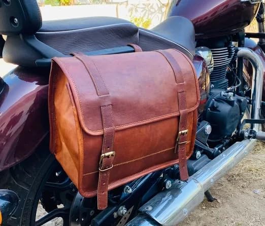 american blue Ledermotorrad, Fahrradtasche, Lenkergabel, Werkzeug, Sattel, Packtasche