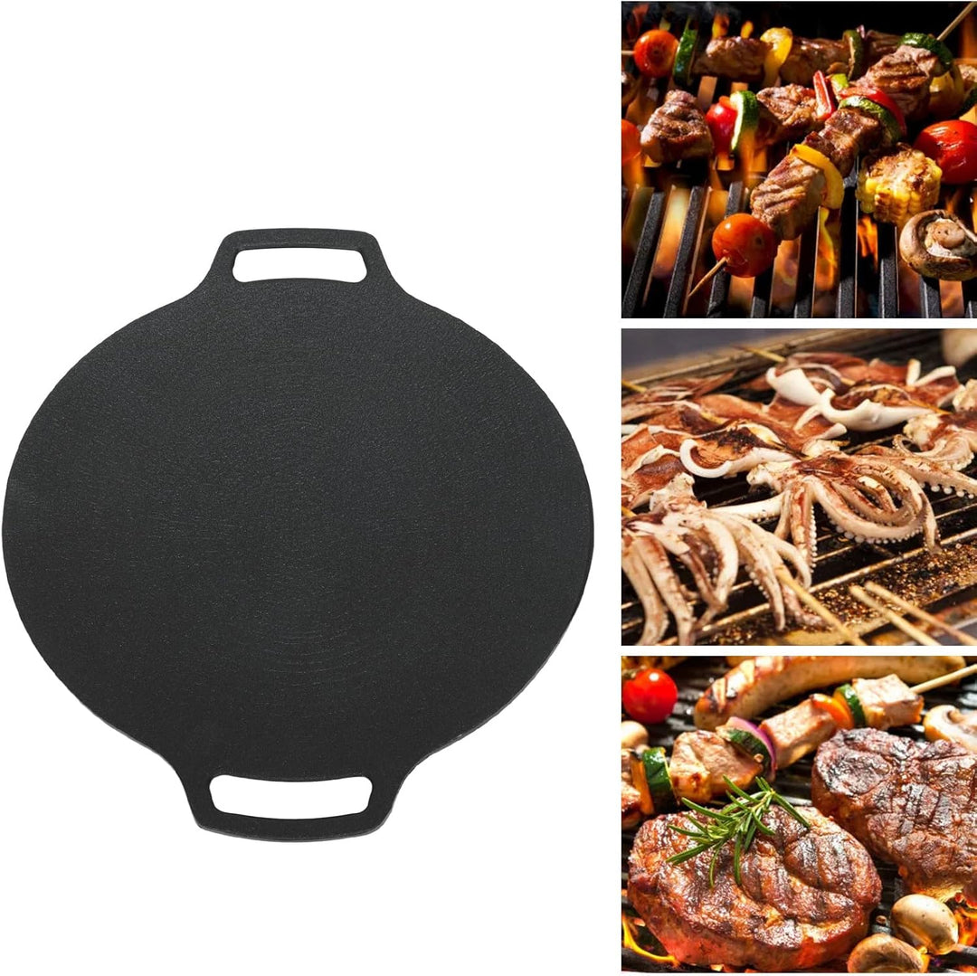Buachois Grillpfanne, 25 cm/9,8 Zoll Koreanische Grillplatte, Antihaftbeschichtung 6 Schichten Outdo