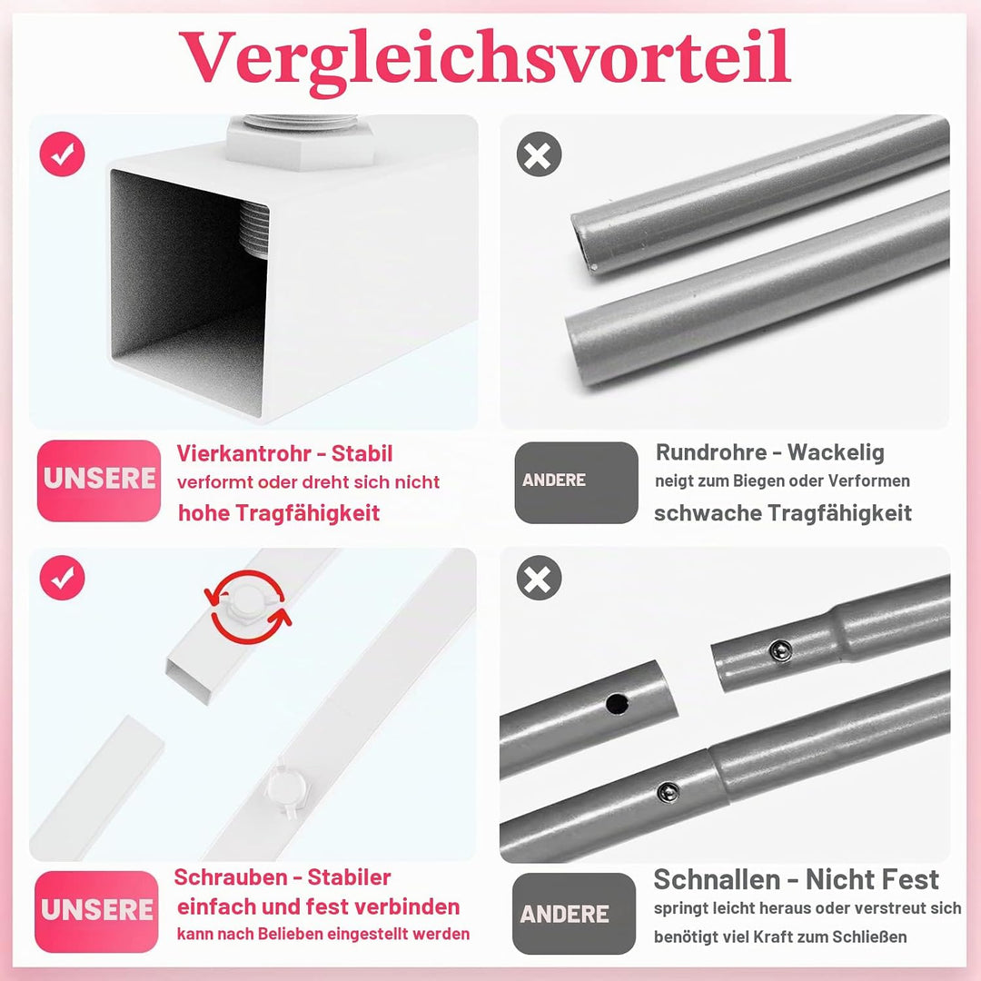 Wokceer 1,8 m Hochzeitsbogen Hintergrund Ständer Metall Ballon Bogen Hintergrund Ständer für Hochzei