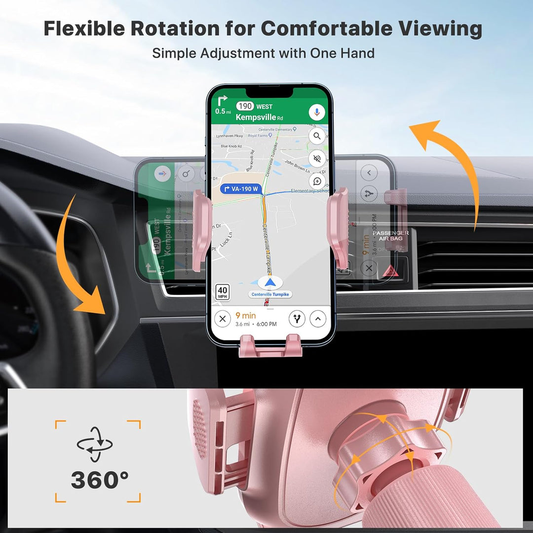 Miracase Handyhalterung Auto [Stabilere Doppelhaken] Handyhalter für Autos Lüftung Universale, Kfz H