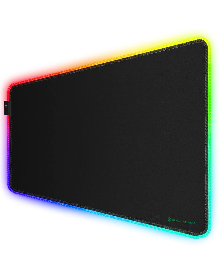 Black Shark Gaming Mauspad XXL 900x400 mm - 11 Beleuchtungs-Modi Led - Mikrofaser Oberfläche Schreib
