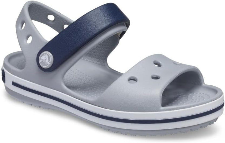 Baya Lined Fuzz-Strap Clog 19/20 EU Light Grey Navy, 19/20 EU Light Grey Navy