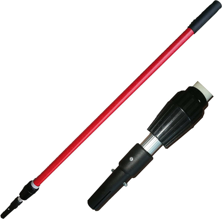 Komplettes Profi-Set: Flächenspachtel 40 cm + Adapter + Teleskopstange 120-220 cm, Austauschbares un