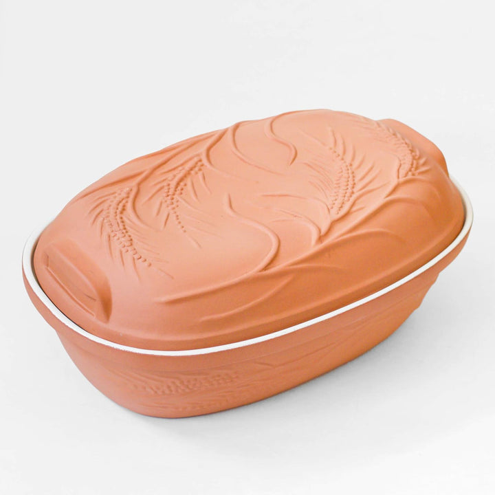 Brottopf Terrakotta TerraStone mit weisser Innenglasur Brot backen Rezepte