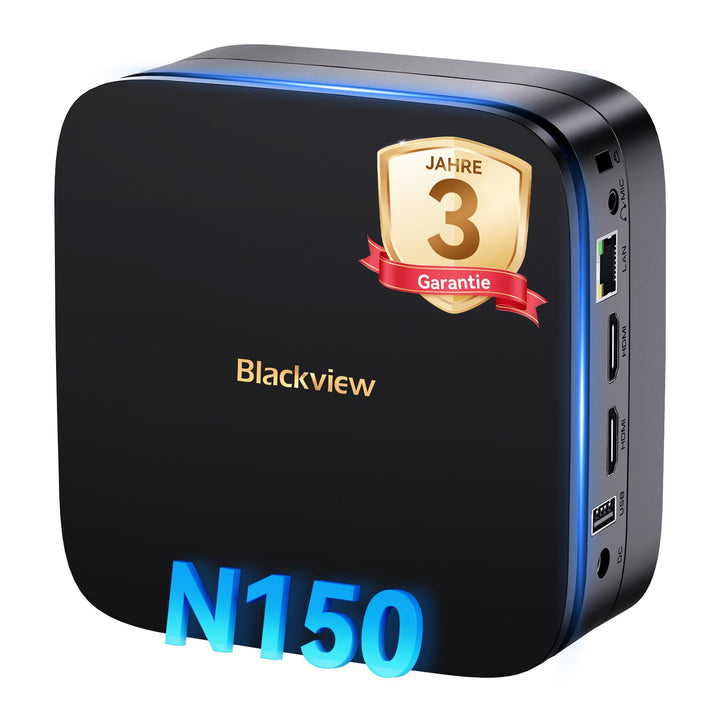 Blackview MP60 N150 MINI PC 2025 New Intel Twin Lake N150 (Beats N97/N95, bis zu 3.60 GHz), 16GB RAM