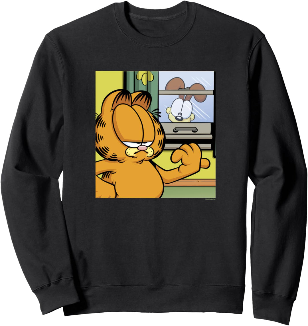 Garfield Odie Garfield Window Talk Sweatshirt