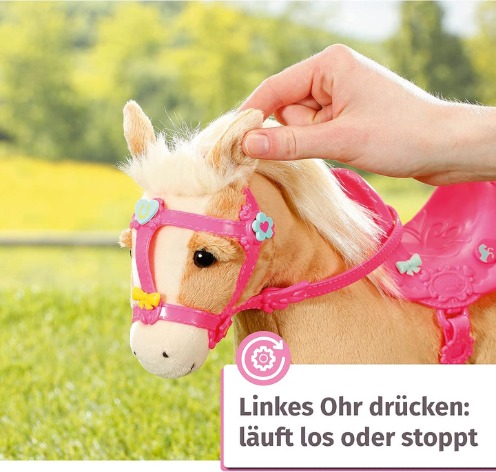 BABY born, Puppenpferd, BABY born My Cute Horse, interaktives Pferd mit Lauf-und Soundfunktion, Plüs
