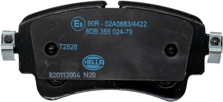 HELLA PAGID 8DB 355 024-791 Bremsbelagsatz - T2528 - Dicke/Stärke: 17.5mm - Bremssystem: TRW - für V