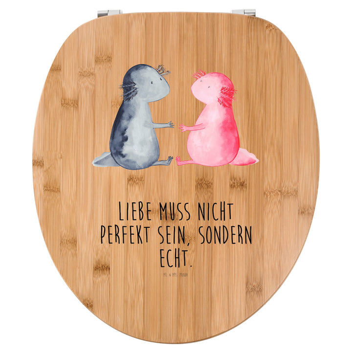 Mr. & Mrs. Panda Motiv WC Sitz Axolotl Liebe - Geschenk, Molch, Klodeckel, Valentinstag, Schwanzlurc