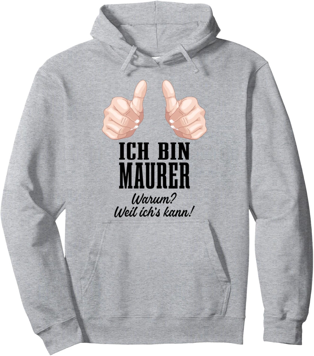 Maurer Grafik Geschenk Mit Spruch Geschenkidee Lustig Männer Pullover Hoodie