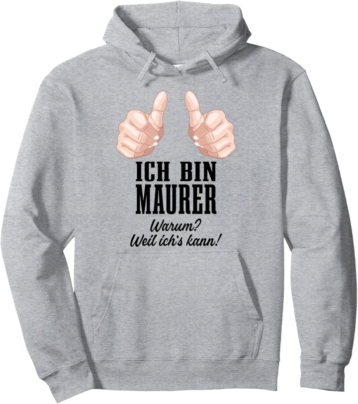 Maurer Grafik Geschenk Mit Spruch Geschenkidee Lustig Männer Pullover Hoodie