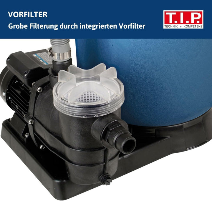 T.I.P. 30308 Schwimmbad Filter Set Sandfilteranlage SPF 250 F, bis 6.000
