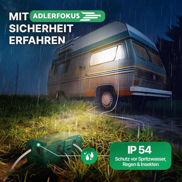 Kabelbox wasserdicht IP54 [Das Original] Safe Box - Sicherheitsbox - Outdoor Box wasserdicht - Steck