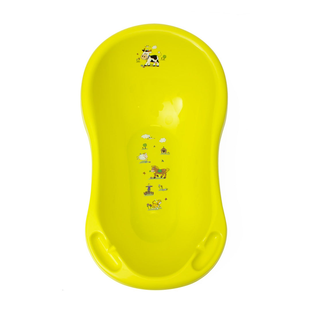 keeeper Funny Farm Ergonomische Babywanne, Ab 0 bis ca. 12 Monate, 100 cm, Wiktoria, Grün 100 cm Grü