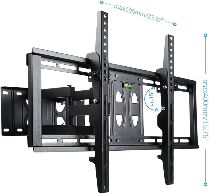Unho® Wandhalterung TV Schwenkbar Neigbar TV Eckhalterung Eckhalter für LED LCD Plasma Fernseher von