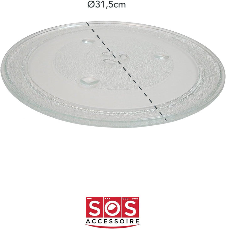 BRANDT - PLATEAU TOURNANT EN VERRE Ø315MM POUR MICRO ONDES BRANDT