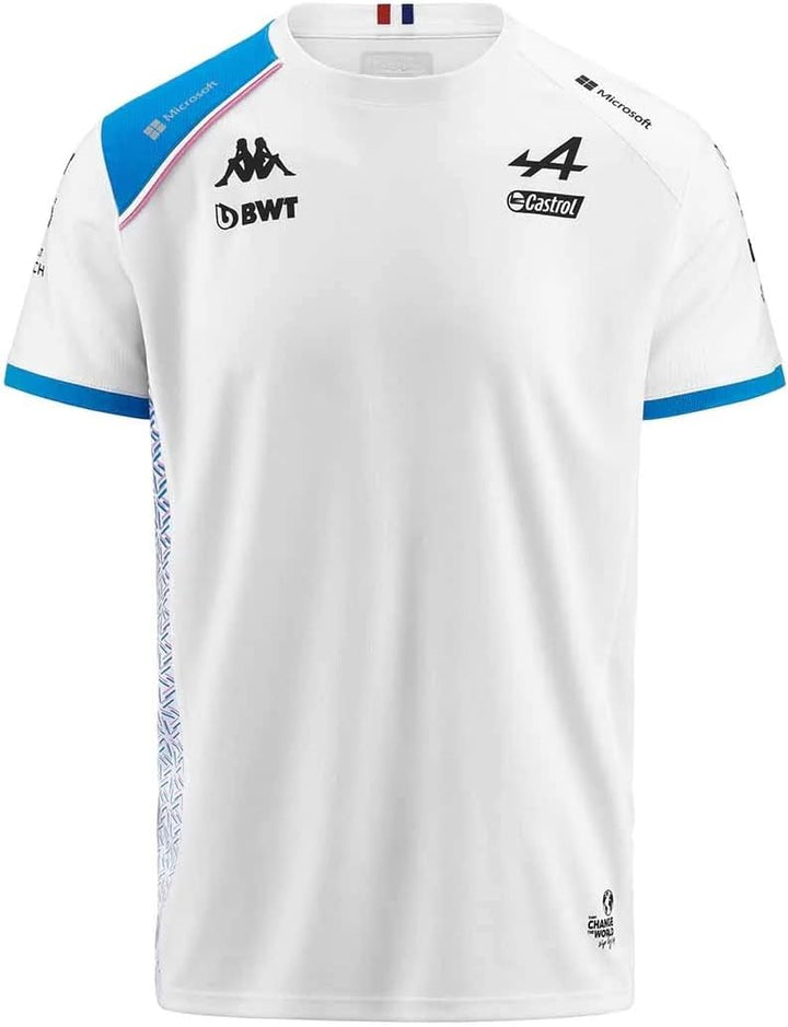Kappa Herren Tshirt 3XL Weiss / Blau, 3XL Wei&#xDF; / Blau