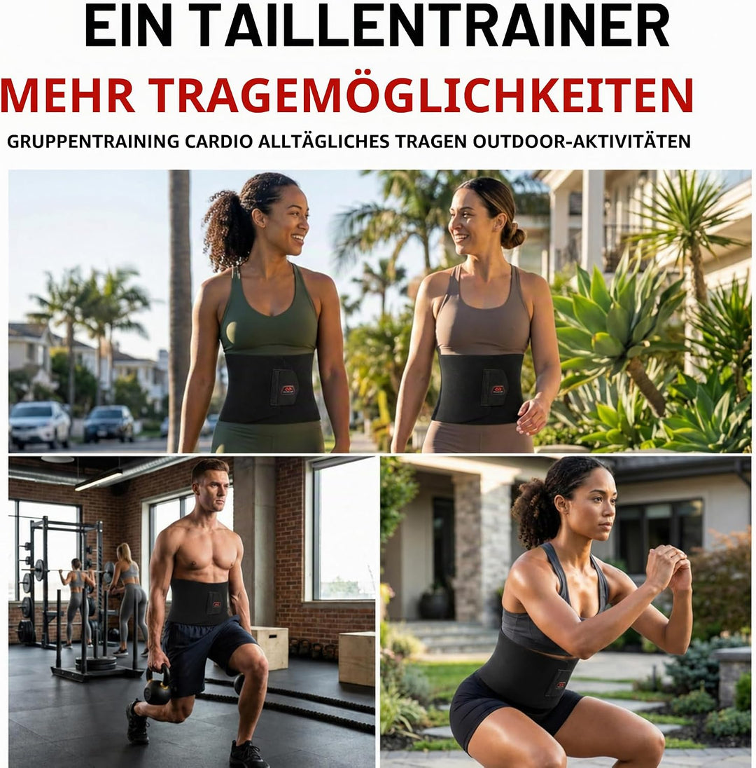 UnitedSportsBrands Herren Neopren Rückenprotektoren, schwarz, Uni