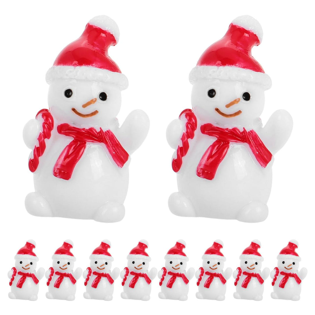 Gadpiparty 10pcs Kleine Figuren FüR Schneekugel, Mini Weihnachtsfiguren, DIY Dekoration Mikro-Landsc