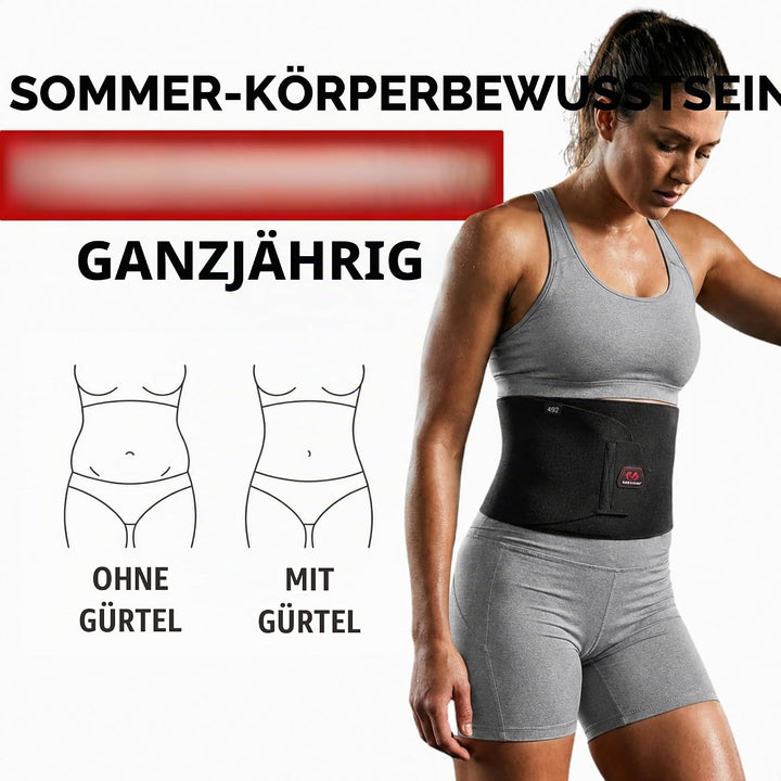 UnitedSportsBrands Herren Neopren Rückenprotektoren, schwarz, Uni